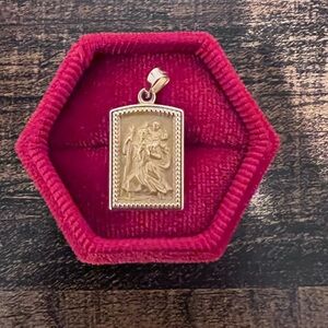 14k Gold St. Christopher Pendant